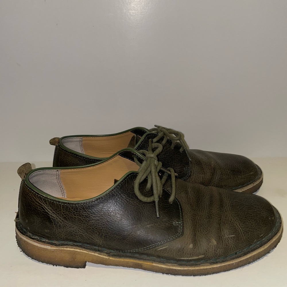 Clarks Originals Desert London Round Toe Mens Distressed Leather Oxford Size 10